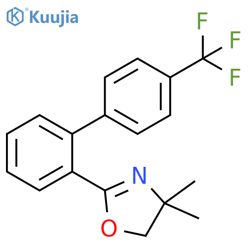 Oxazole, 4,5-dihydro-4,4-dimethyl-2-[4'-(trifluoromethyl)[1,1'-biphenyl]-2-yl]- structure