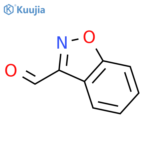 1,2-Benzisoxazole-3-carboxaldehyde (9CI) structure