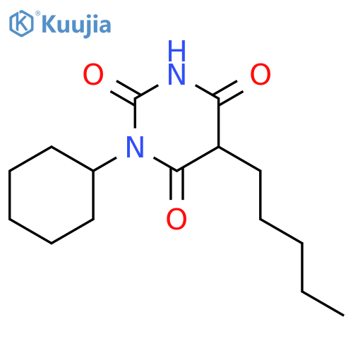 1-cyclohexyl-5-pentylpyrimidine-2,4,6(1H,3H,5H)-trione structure
