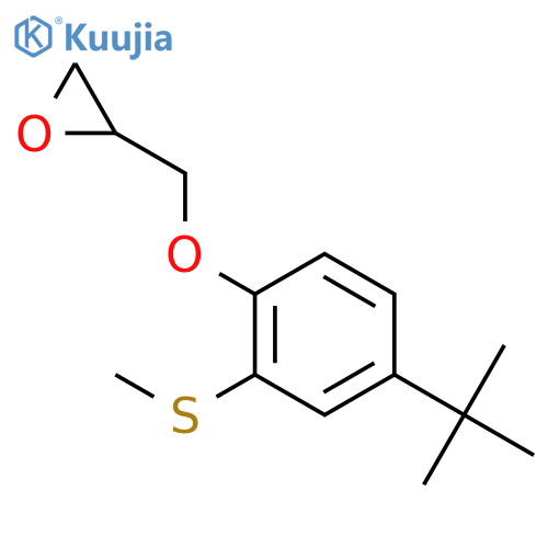 Oxirane, [[4-(1,1-dimethylethyl)-2-(methylthio)phenoxy]methyl]- structure