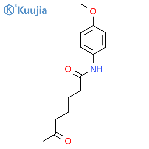 Heptanamide, N-(4-methoxyphenyl)-6-oxo- structure