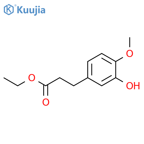 BENZENEPROPANOIC ACID, 3-HYDROXY-4-METHOXY-, ETHYL ESTER structure