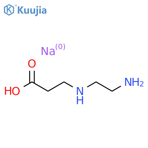 b-Alanine, N-(2-aminoethyl)-,sodium salt (1:1) structure