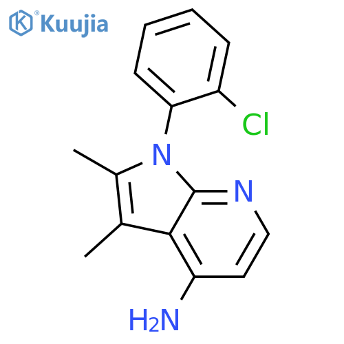 1H-Pyrrolo[2,3-b]pyridin-4-amine, 1-(2-chlorophenyl)-2,3-dimethyl- structure