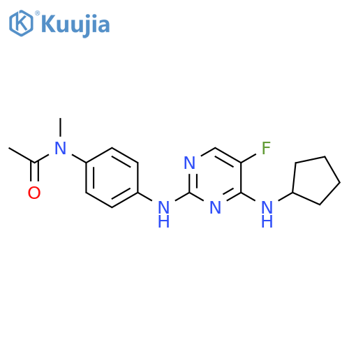 Acetamide,N-[4-[[4-(cyclopentylamino)-5-fluoro-2-pyrimidinyl]amino]phenyl]-N-methyl- structure