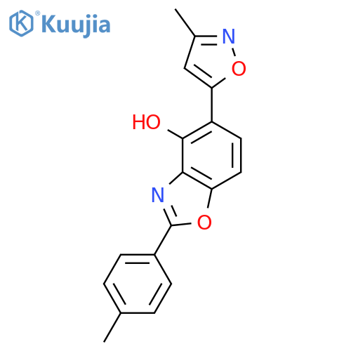 4-BENZOXAZOLOL, 5-(3-METHYL-5-ISOXAZOLYL)-2-(4-METHYLPHENYL)- structure