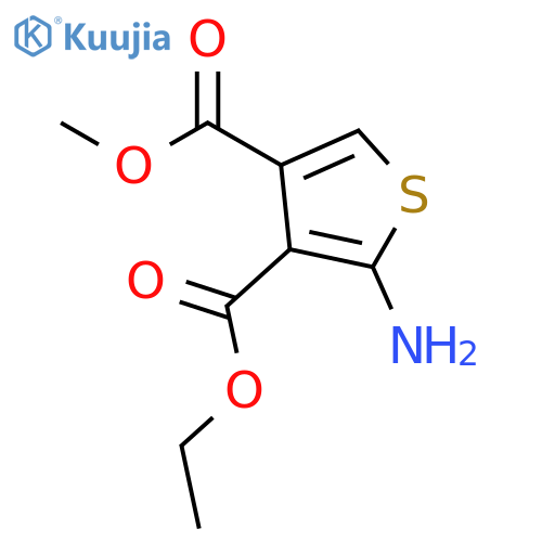 3,4-Thiophenedicarboxylicacid, 2-amino-, 3-ethyl 4-methyl ester structure