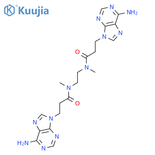 9H-PURINE-9-PROPANAMIDE, N,N'-1,2-ETHANEDIYLBIS[6-AMINO-N-METHYL- structure