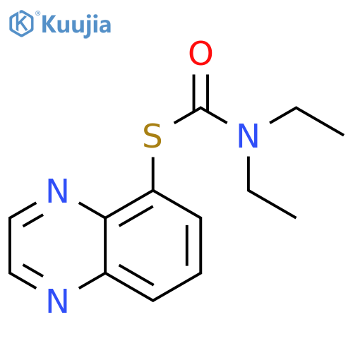 Carbamothioic acid, N,N-diethyl-, S-5-quinoxalinyl ester structure