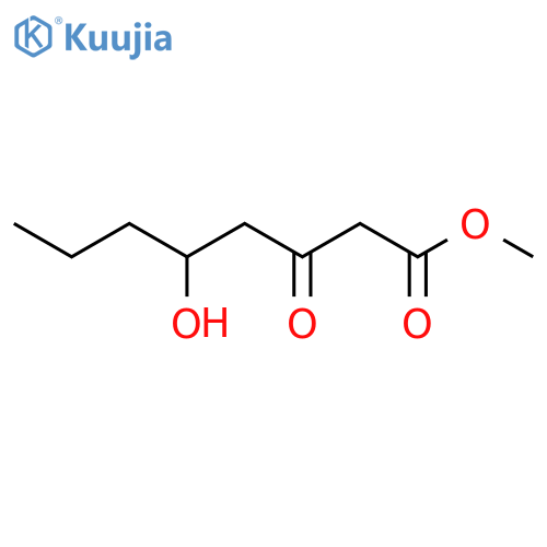 Octanoic acid, 5-hydroxy-3-oxo-, methyl ester structure