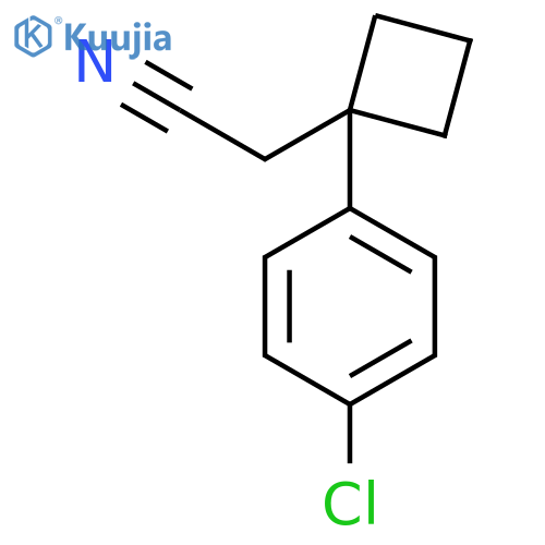 Cyclobutaneacetonitrile, 1-(4-chlorophenyl)- structure