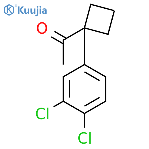 ETHANONE, 1-[1-(3,4-DICHLOROPHENYL)CYCLOBUTYL]- structure