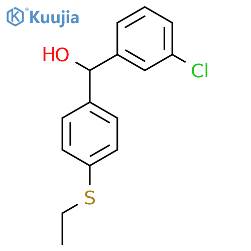 3-Chloro-4'-(ethylthio)benzhydrol structure