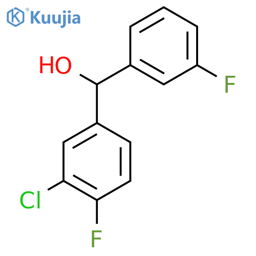 (3-Chloro-4-fluorophenyl)(3-fluorophenyl)methanol structure