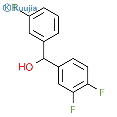 (3,4-difluorophenyl)-(3-fluorophenyl)methanol structure