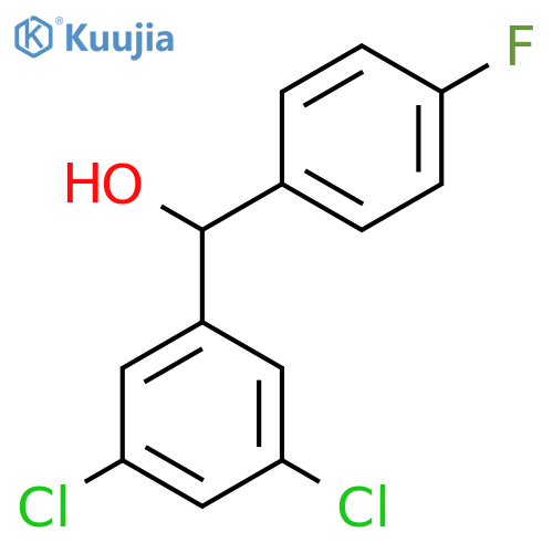 (3,5-dichlorophenyl)(4-fluorophenyl)methanol structure