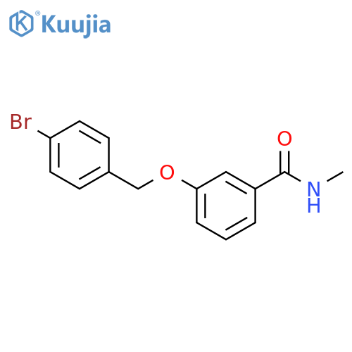 Benzamide, 3-[(4-bromophenyl)methoxy]-N-methyl- structure