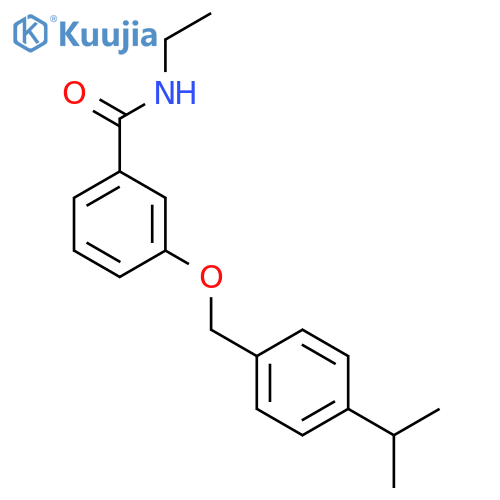 Benzamide, N-ethyl-3-[[4-(1-methylethyl)phenyl]methoxy]- structure