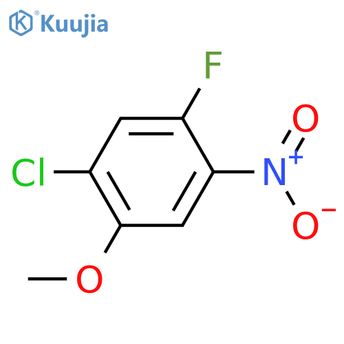 1-Chloro-5-fluoro-2-methoxy-4-nitrobenzene structure