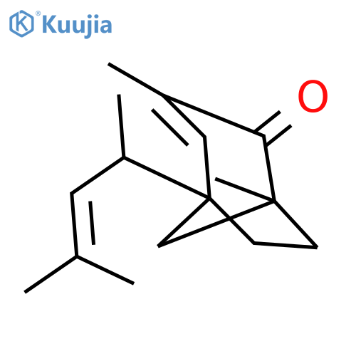 Bicyclo[3.2.1]oct-3-en-2-one, 5-(1,3-dimethyl-2-butenyl)-1,3-dimethyl- structure