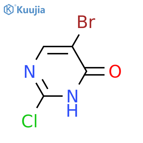 5-Bromo-2-chloropyrimidin-4-ol structure