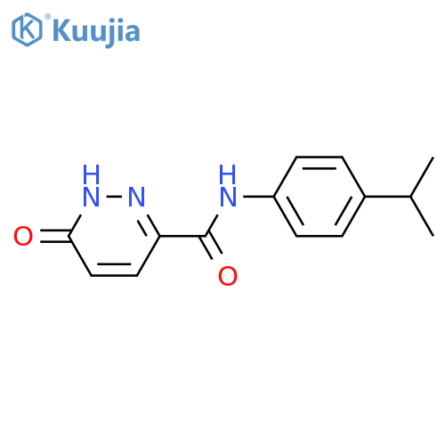 6-oxo-N-4-(propan-2-yl)phenyl-1,6-dihydropyridazine-3-carboxamide structure