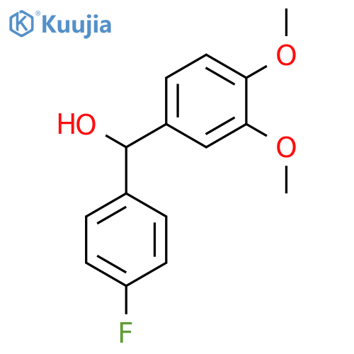 (3,4-dimethoxyphenyl)-(4-fluorophenyl)methanol structure