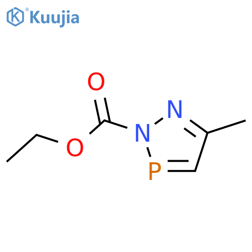 2H-1,2,3-Diazaphosphole-2-carboxylicacid, 5-methyl-, ethyl ester structure