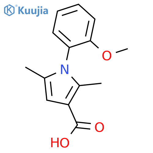 1-(2-Methoxyphenyl)-2,5-dimethyl-1H-pyrrole-3-carboxylic Acid structure