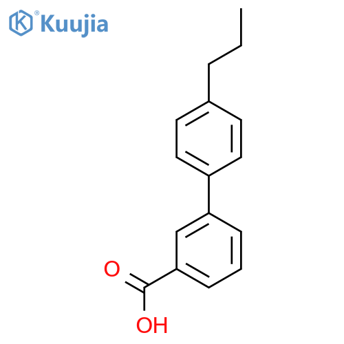 4'-Propyl-[1,1'-biphenyl]-3-carboxylic acid structure