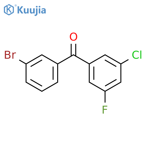 3-BROMO-3'-CHLORO-5'-FLUOROBENZOPHENONE structure