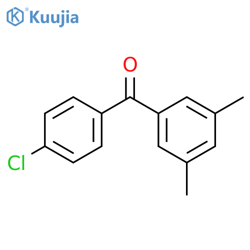 (4-chlorophenyl)(3,5-dimethylphenyl)methanone structure
