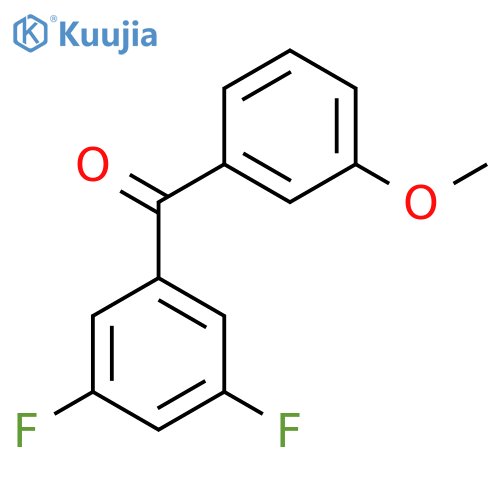 (3,5-difluorophenyl)(3-methoxyphenyl)methanone structure