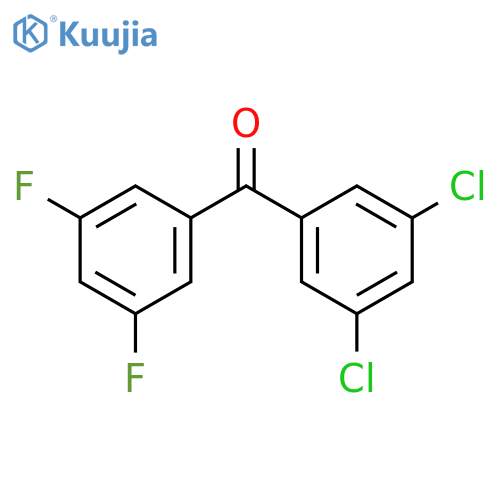 3,5-DICHLORO-3',5'-DIFLUOROBENZOPHENONE structure