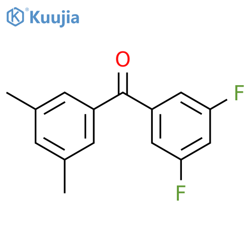 (3,5-difluorophenyl)(3,5-dimethylphenyl)methanone structure