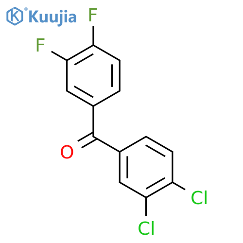 (3,4-dichlorophenyl)-(3,4-difluorophenyl)methanone structure