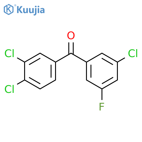 5-Fluoro-3,3',4'-trichlorobenzophenone structure