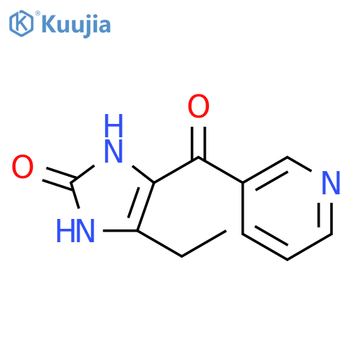 4-ethyl-1,3-dihydro-5-(3-pyridinylcarbonyl)-2H-Imidazol-2-one structure