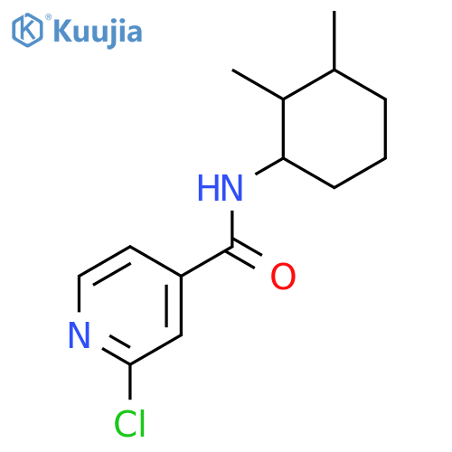4-Pyridinecarboxamide, 2-chloro-N-(2,3-dimethylcyclohexyl)- structure