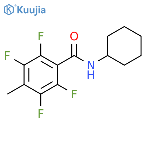 Benzamide, N-cyclohexyl-2,3,5,6-tetrafluoro-4-methyl- structure