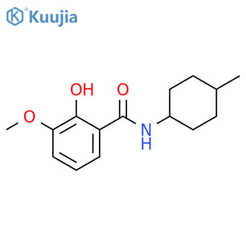 Benzamide, 2-hydroxy-3-methoxy-N-(4-methylcyclohexyl)- structure