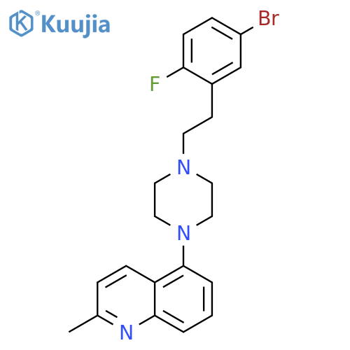 Quinoline,5-[4-[2-(5-bromo-2-fluorophenyl)ethyl]-1-piperazinyl]-2-methyl- structure