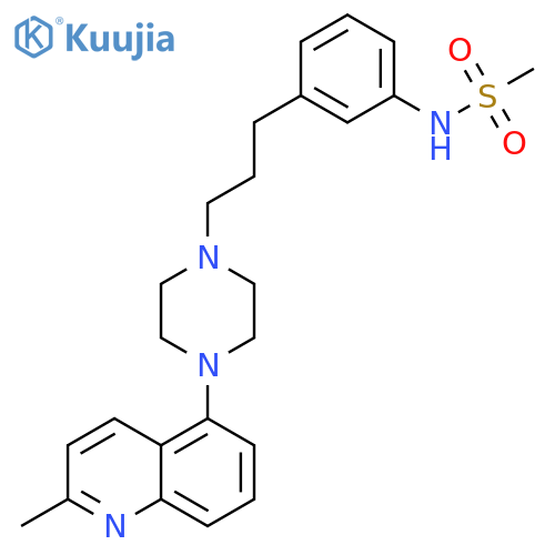 Methanesulfonamide,N-[3-[3-[4-(2-methyl-5-quinolinyl)-1-piperazinyl]propyl]phenyl]- structure