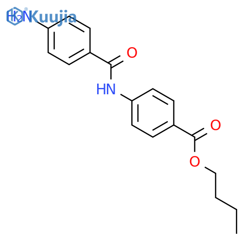 BENZOIC ACID, 4-[(4-AMINOBENZOYL)AMINO]-, BUTYL ESTER structure