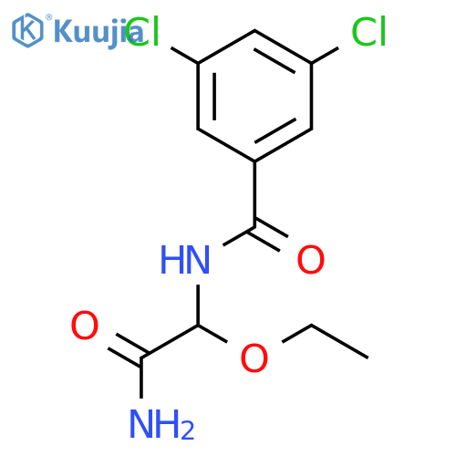 Benzamide, N-(2-amino-1-ethoxy-2-oxoethyl)-3,5-dichloro- structure