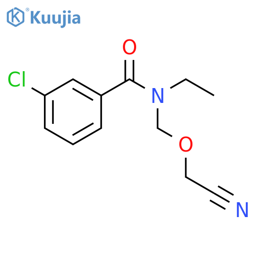 Benzamide, 3-chloro-N-(cyanomethoxymethyl)-N-ethyl- structure