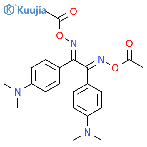 Ethanedione, bis[4-(dimethylamino)phenyl]-, bis(O-acetyloxime) structure