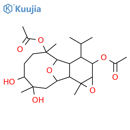 3,4:6,13-Diepoxy-2,8,9,12-eunicellanetetrol; (2α,3α,4α,6α,8α,9β,12β,13α)-form, 2,12-Di-Ac structure