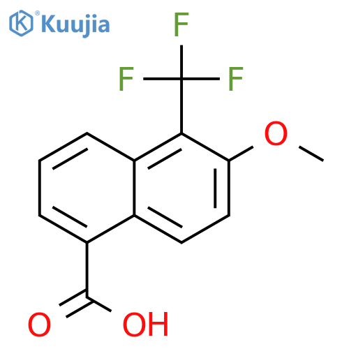 6-Methoxy-5-(trifluoromethyl)-1-naphthoic acid structure