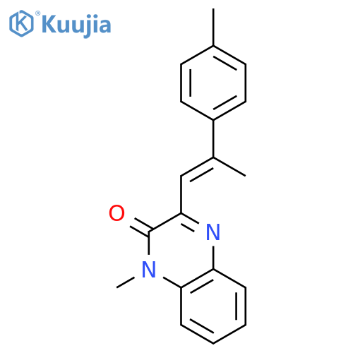 2(1H)-QUINOXALINONE, 1-METHYL-3-[2-(4-METHYLPHENYL)-1-PROPENYL]- structure